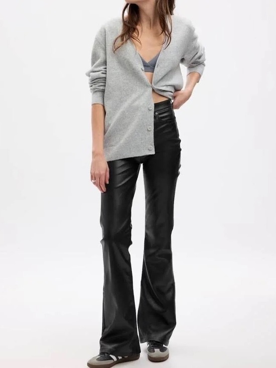 GAP Pants - Gap 70s Flare High Rise Faux Leather Pants